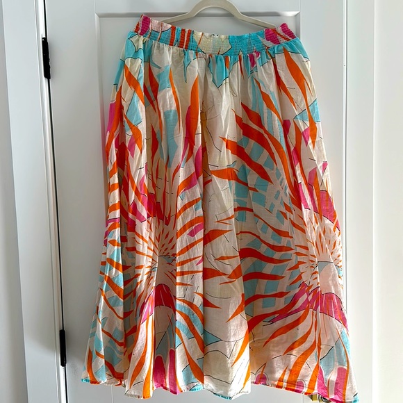 Anthropologie Maeve Size Large Floral boho maxi skirt - Picture 3 of 6